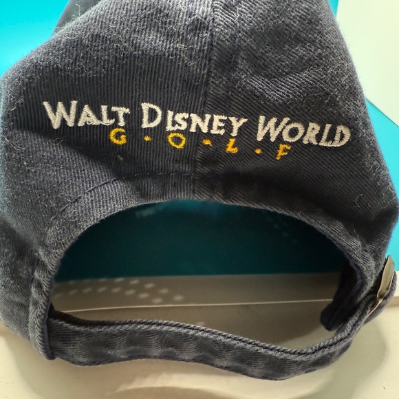 Walt Disney World Golf Hat Cap Strapback Black (Faded) 1971 Round Patch Logo - Picture 7 of 12